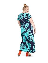 Vestido largo cruzado talla grande MERI SKYE