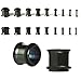 BodyJ4You 18PCS Gauge Tunnel Kit 14G-00G Stainless Steel Ear Plugs Stretching Set Single Flared Expanders