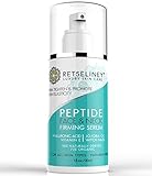 Retseliney Peptide Face and Neck Firming Serum, Boost Collagen, Lift Loose and Sagging Skin, Tightens Smoothes Chest, Vegan Hyaluronic Acid, Vitamin E, Organic and Natural, Anti Wrinkle Serum for Skin