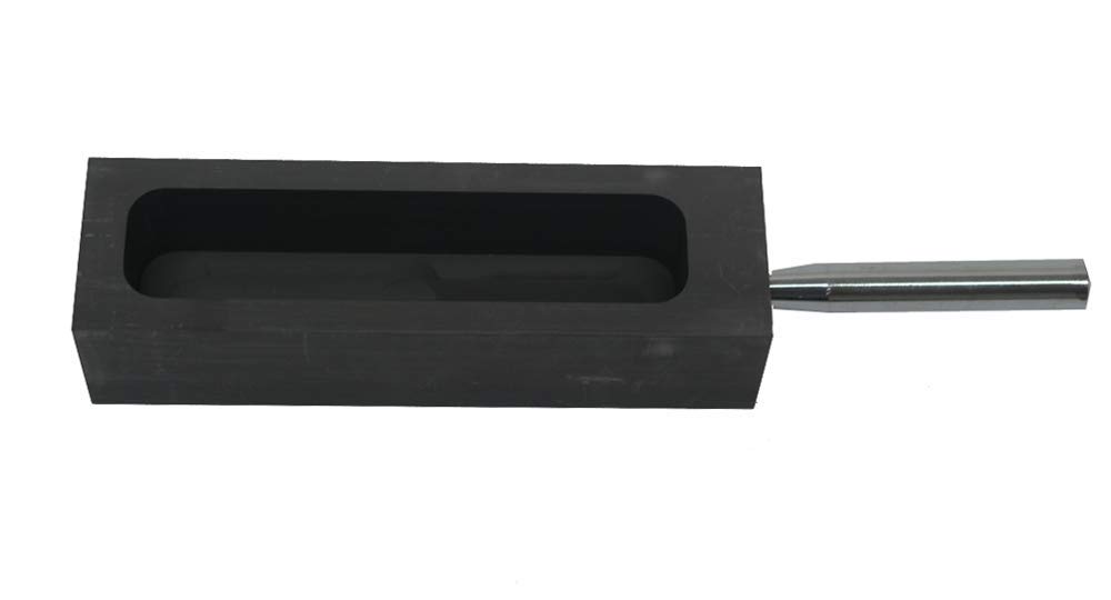 LLF Gold Silver Graphite Ingot Mold Mould Crucible for Melting Casting Refining with Metal Bar (3kg)