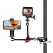 Double-Head DSLR Camera Magic Arm Articulating Israeli Friction Arm Video Rig Camera Clamp Mount Holder Compatible with Sony Canon Nikon Action Camera+ Smartphone+LED/Flash Light/LCD Monitor