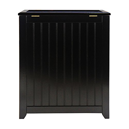 Oceanstar RHP0109MH Rectangular Laundry Wood Hamper, Dark Mahogany Finished - //medicalbooks.filipinodoctors.org