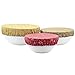 Zoie + Chloe Reusable 100% Cotton Fabric Bowl Covers - 3 Pack