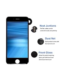 Screen Replacement Compatible with iPhone 8 4.7 inch Full Assembly - LCD 3D Touch Display Digitizer with Sensors and Front Camera, Fit Compatible with iPhone 8 4.7 inch-Black