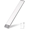 RXWLKJ Rechargeable Motion Sensor Led Lights Ultra Thin Softer Under Counter 54-LED Closet Lighting Battery Operated Lights Kitchen Under Cabinet Lighting Stick On Lights Night Lights Wireless Light