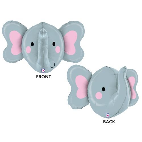 Burton & Burton Elephant Head Shape Toy Foil Balloon, 34"