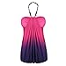 Baifern Women's Halter Off-shoulder Backless Gradient Blouses (Small, Rose)
