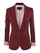 RubyK Womens One Button Tailored Boyfriend Blazer Jacket with Pockets