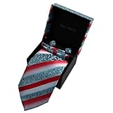DAD3F Design Various of Colors Pattern Tie Cufflink Hanky Matching Box Dan Smith