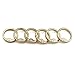 JCBIZ 6pcs 28mm Round Spring Snap Hooks Clip DIY Accessories for Handbag Purse Shoulder Strap Key Chains Buckle Alloy Circle Round Carabiner Metal Spring Key Ring Gold