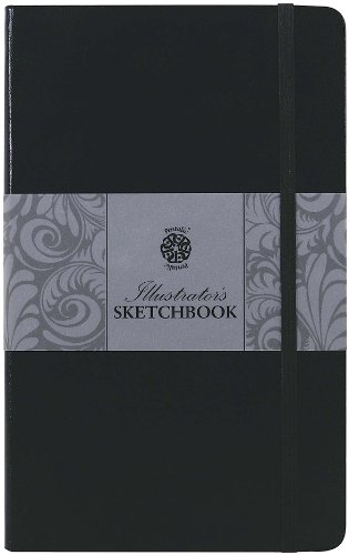 Pentalic Illustrators Sketchbook, 8-Inch by 5-Inch, Espresso