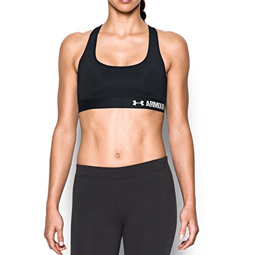 Under Armour Women's Armour Crossback Mid, Black/Black, X-Large
