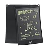 NEWYES 8.5 Inches LCD Writing Tablet with Lock Function Office Whiteboard Bulletin Board Kitchen Memo Notice Fridge Board Magnetic Daily Planner Gifts for Kids (Black+Lanyard)