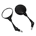 Triclicks Motorcycle Rear View Side Mirrors Folding Round Mirrors For Harley Suzuki Yamaha Honda Kawasaki ATV Electric Bicycles Scooters w/ 8mm and 10mm Thread, Black