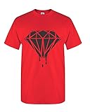 Artix Men's Black Diamond T-Shirt Large Red