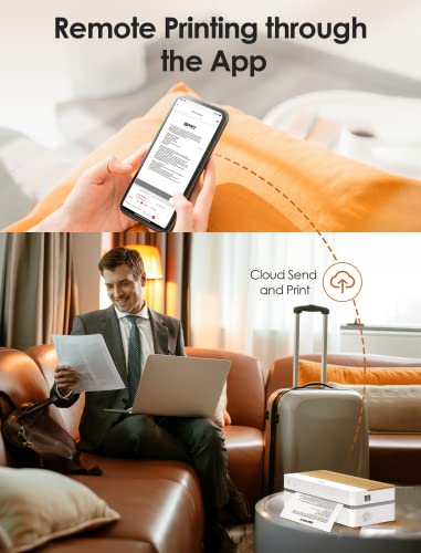 iDPRT A4 Thermal Printer, Future800 Thermal Printer, 300dpi Resolution 4ips Fast A4 Paper Printer with Auto Cutting, 100 Sheets Capacity, Compact Design, Support WiFi App Wireless or USB Connection