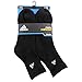 adidas Men's Athletic Cushioned Low Cut Socks (6-Pair), Black/Aluminum 2, Large, (Shoe Size 6-12)