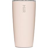 MiiR Tumbler, 16oz Insulated Stainless Steel with Press Fit Slide Lid – Splash Proof Design, Holds Hot & Cold Beverages, Stylish & Functional Cup Holder Compatible