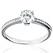 iSilver 925 Sterling Silver Solitaire Ring Engagement Wedding Propose (6)