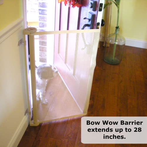 Bow Wow Barrier 28” White by Smart Retract Retractable Door Barrier