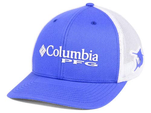Columbia Men's PFG Mesh Ball Cap, Vivid Blue, Small/Medium