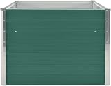 vidaXL Raised Garden Bed Galvanised Steel Green 160x80x45 cm view 6
