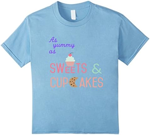 Kids Sweets & Cupcakes T-Shirt 10 Baby Blue