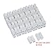 Cofufu 50pcs 2p CH2 + 10pcs 3p CH3 Quick Connector Cable clamp Terminal Block Spring Connector Wire LED Strip Light Wire Connecting