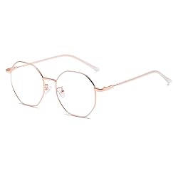 WHHJM Polygon Blue Light Blocking Glasses for Women