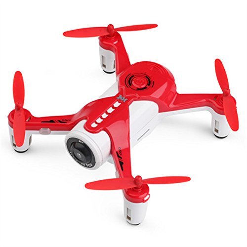 RC Drone with Blade Protector, FPV 1MP Camera, Mobile Phone APP, Altitude Hold, One Key Take Off & Landing (red) - Thumbnail 2