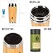 Wood Travel Insulated Coffee Cup | Stainless Steel Bamboo Mug with Lid | Cool Coffee Mugs for Men, Women | Unique Gift | 100% Eco-Friendly and Eco-Safe, 14 Ounces / 480 ml