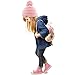 Kids CC Ages 2-7 Pompom Chunky Thick Stretchy Knit Slouch Beanie Cap Hat Pink