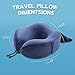 Family Pro Neck Pillow,Breathable & Comfortable Memory Foam Travel Pillow,U-Shaped Adjustable 360-Degree Head Support, Airplane Car Flight Pillow Kit with 3D Contoured Eye Masks(Blue)