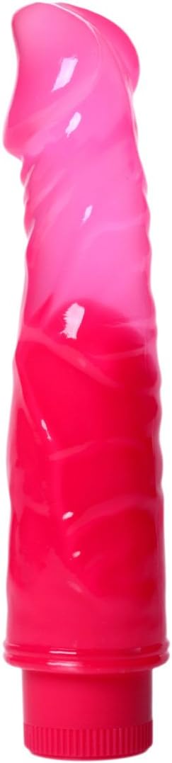 Vibrating Jelly Dong 7.5 Inch Romantic Pink