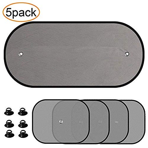 YHMALL Car Window Shade-(5Pack)- Cling Sunshade for Car Windows