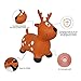 Bouncy Horse Hopper for Toddlers-Hopping/Hoppity/Bouncing/Bounce Horse, Jumping Horse, Inflatable Ride-on Animal Toy for Kids/ Children/ Boys/ Girls ( Pump Included)