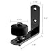 Hearth Creek Barn Door Floor Guide Stay Roller - Black Wall Mount for Sliding Door by Hearth Creek