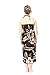 Girl Hawaiian Halter Dress in Palm Green Leaf