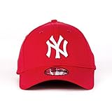 New Era 39THIRTY League Basic New York Yankees Cap in Scarlet Small / Medium