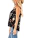 Aokosor Womens Deep V Neck Wrap Spaghetti Strap Tank Tops Summer Sleeveless Shirts Blouses