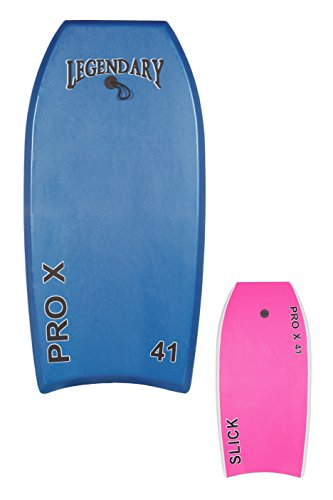 GYN Trade Heat Sealed Legendary Pro X Bodyboard Hard Slick Printed (Dark Blue/Pink, 45")