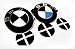 MATTE ALL BLACK Sticker Overlay Vinyl for All BMW Emblems Caps Logos Roundels