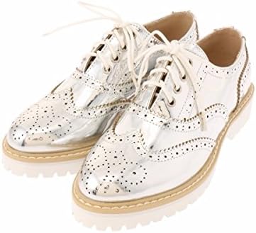 Amazon ウィゴー レディース Wego ウィゴー Wego レースアップシューズ シルバー M ファッションサンダル