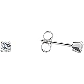 STUDEX Sensitive Cubic Zirconia Stud Earrings | Hypoallergenic and Nickel Safe for Sensitive Ears | High Fashion Earrings for Women and Men