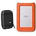 LaCie Rugged Mini USB 3.0 / USB 2.0 4TB External Hard Drive (LAC9000633) with Ivation Compact Portable Hard Drive Case
