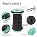 FSUTEG Folding Stool Folding Camping Stool Retractable Adjustable Plastic Step Stool for Picnics Camping Fishing Hiking BBQ Outdoors Indoors Kitchen Max Load 287lbs （ Peppermint Green）thumb 4