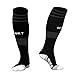 Vitalismo Youth Soccer Socks Compression Socks Football Socks High Elasticity Athletic Socks for Training, Recovery, Running (Black)