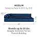 Furhaven Pet Dog Bed | Deluxe Cooling Gel Memory Foam Plush & Velvet L Shaped Chaise Lounge Living Room Corner Couch Pet Bed w/ Removable Cover for Dogs & Cats, Deep Sapphire, Mediumthumb 2