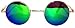 Retro Round Circle Colored Vintage Tint Sunglasses Metal Frame Spring hinge OWL
