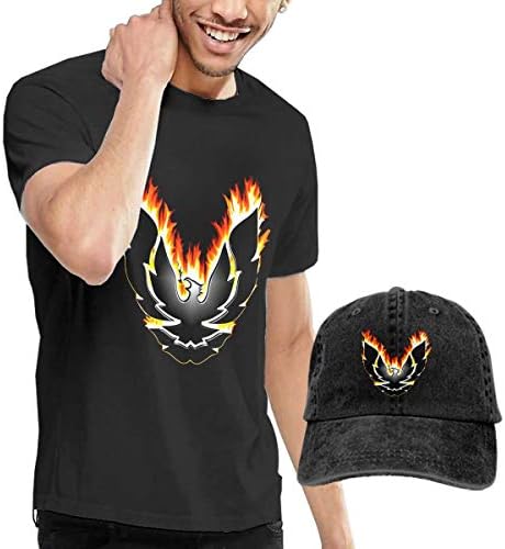 Pontiac Trans Am Firebird Male Adult Fashion Trend T Shirt Short Sleeve Shirt+Cowboy Hat